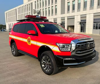 Xe tăng 500 vào một bộ chỉ huy hỏa hoạn và động cơ cứu hỏa truyền thông 